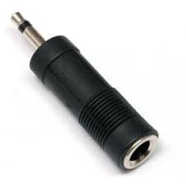 3.5mm MONO Male Plug to 6.35mm MONO Female Jack Socket Audio Adapter جك تحويل من 3.35مونو ذكر إلى 6.3مونو انثى 